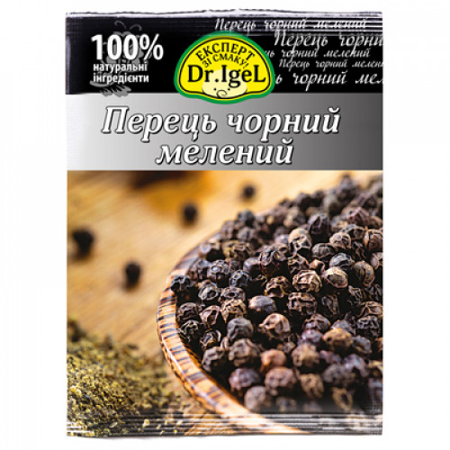 Перець чорний мелений ТМ Dr. Igel 20г