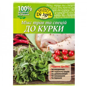 Мікс трав і спецій до курки ТМ Dr. Igel 15г
